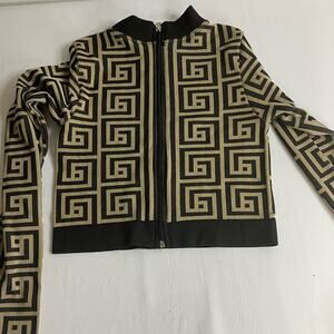 Love J Women Sexy Printed Stretch Long Sleeve Top Size Small